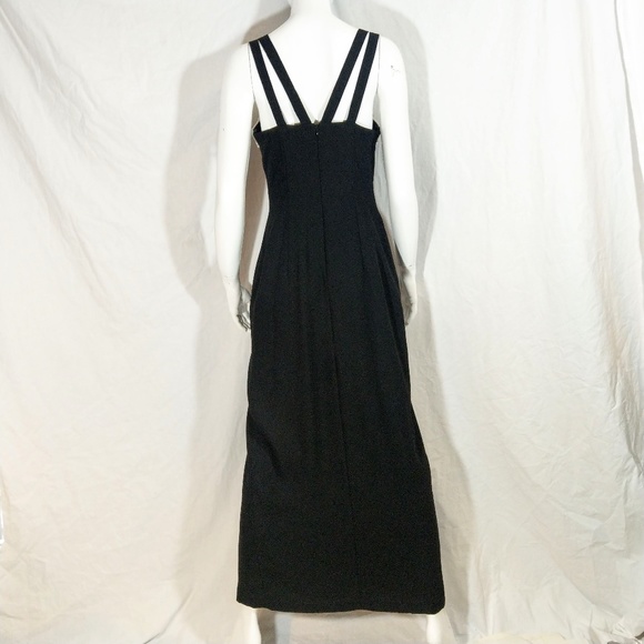 Faviana Beaded Black Gown NWT Vintage? - Picture 4 of 8